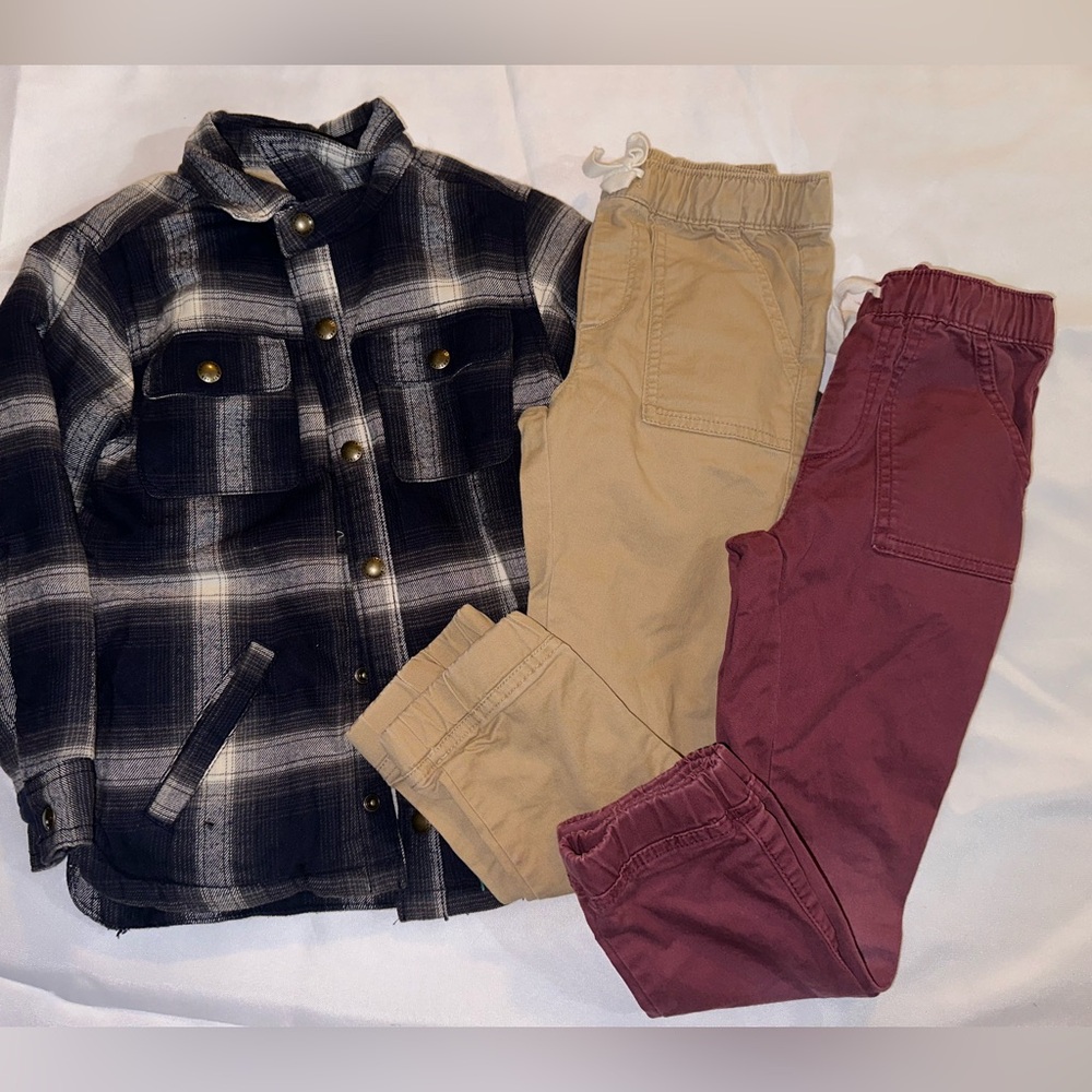 GAP Plaid Jacket with Gray Lining W pants Sz 5